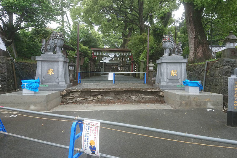 三宮神社 基礎工事