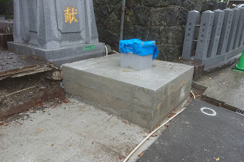 三宮神社 基礎工事